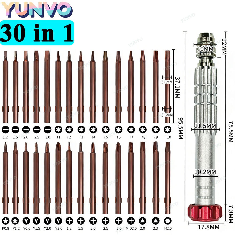 Electronics Repair Services - 30 in 1 자기식 정밀 드라이버