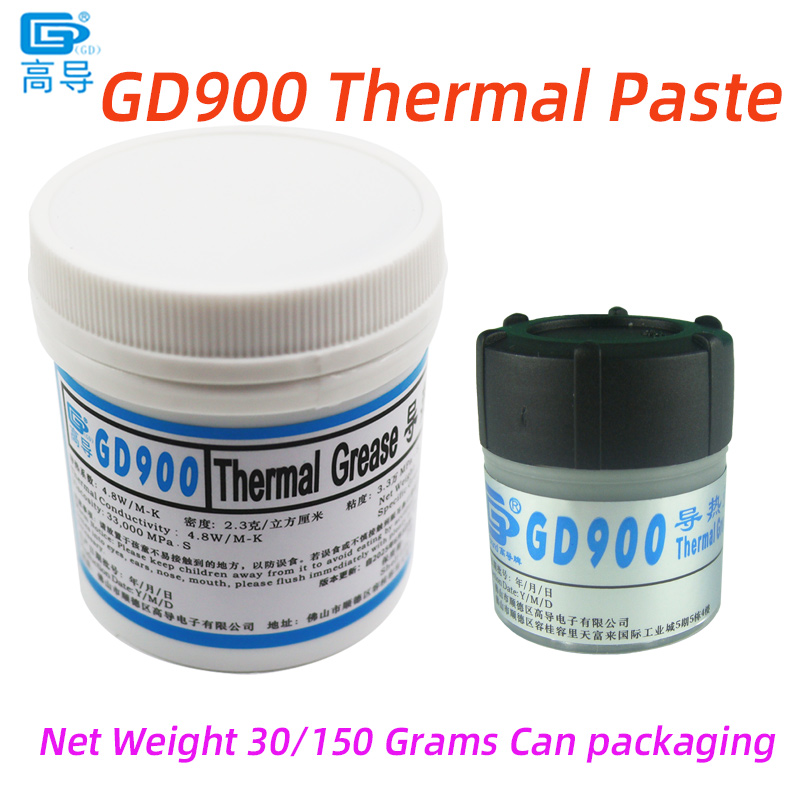 Thermal Paste Cpu - 순중량 30/150그램 캔 포장 회색 GD900