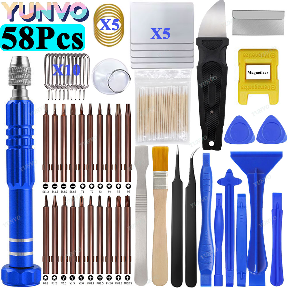 58 in 1 정밀 드라이버 세트 전문 수리 키트 분해 - Electronics Repair Services 리뷰 및 가격