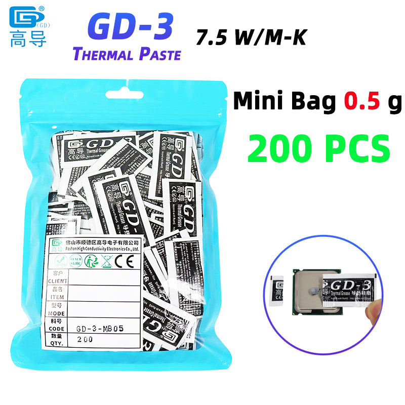 순중량 0.5g 200개입 회색 GD-3 열전도 그리스 - Thermal Paste Cpu 리뷰 및 가격