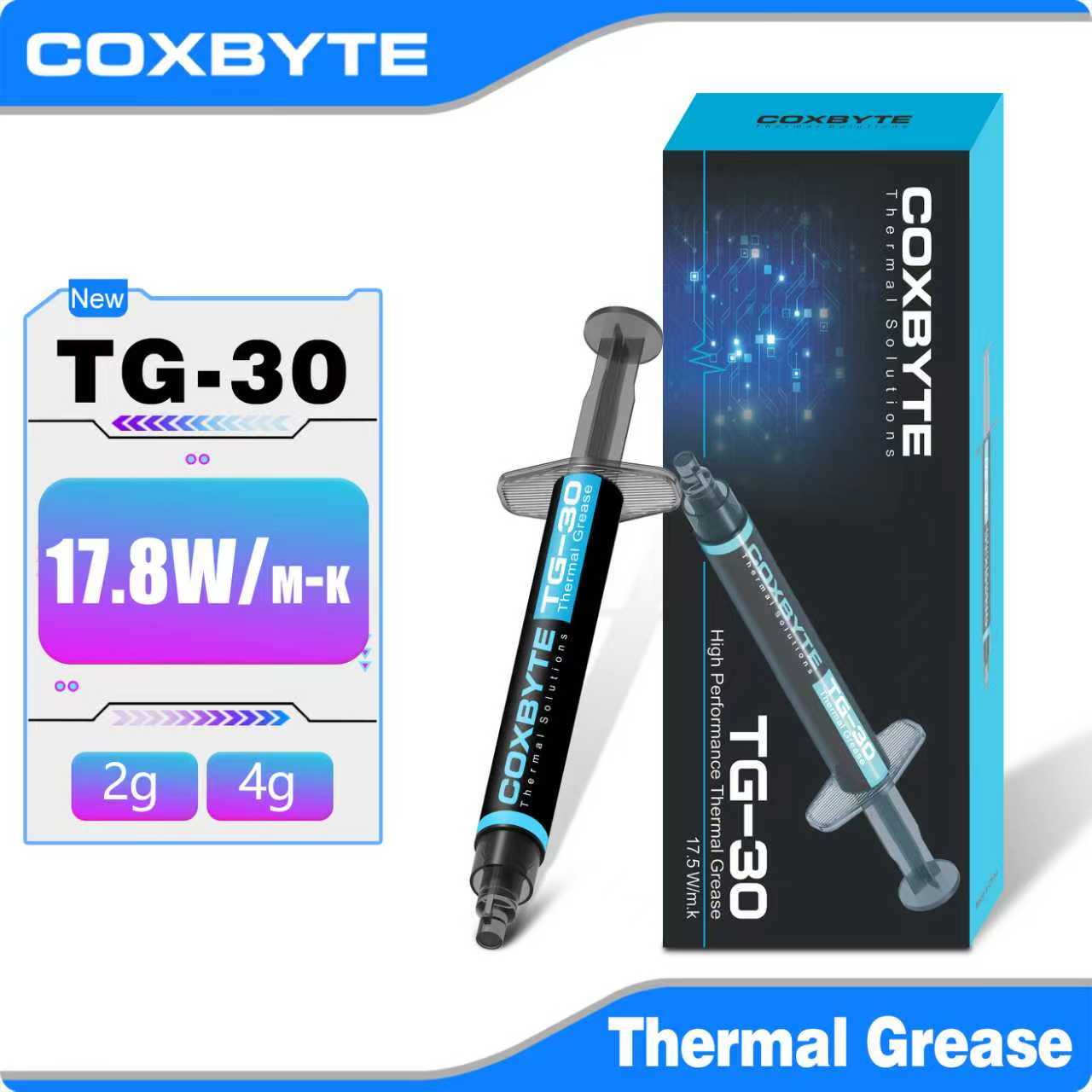 Coxbyte 17.5W/mk 써멀 페이스트 TG-30 - Thermal Paste Cpu 리뷰 및 가격