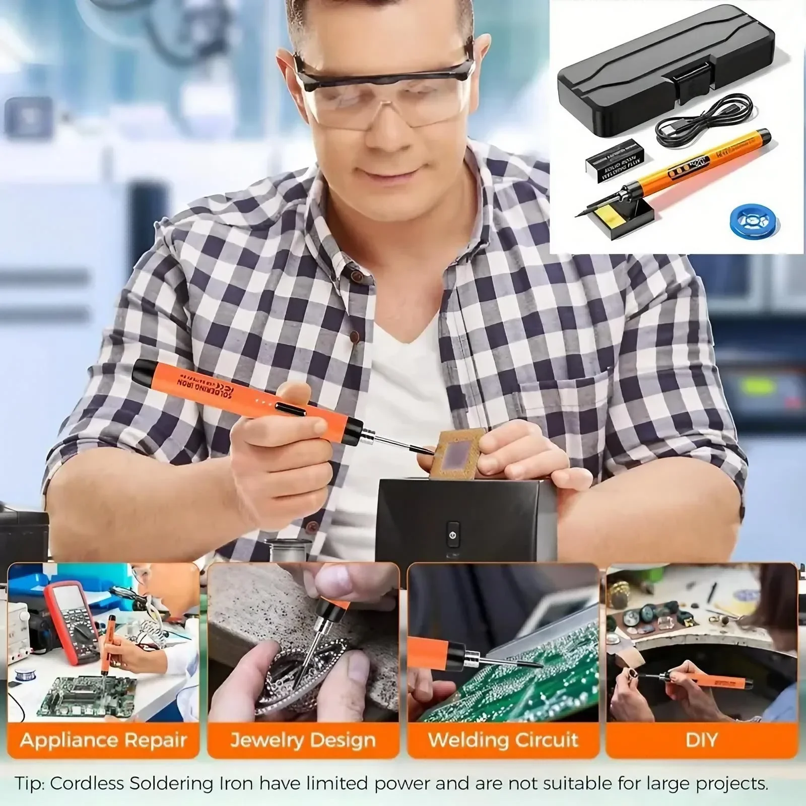 정밀 충전식 미니 납땜인두, 온도 조절 가능 전기 DI - Electronic Repair Tutorial 리뷰 및 가격