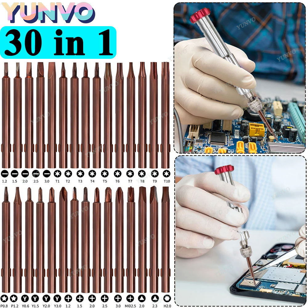 30 in 1 자기식 정밀 드라이버 세트, S2 스틸  - Electronics Repair Services 리뷰 및 가격