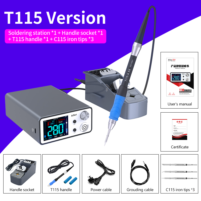 T3B 스마트 DIY 전자 제품 수리용 납땜 스테이션, - Electronic Repair 리뷰 및 가격