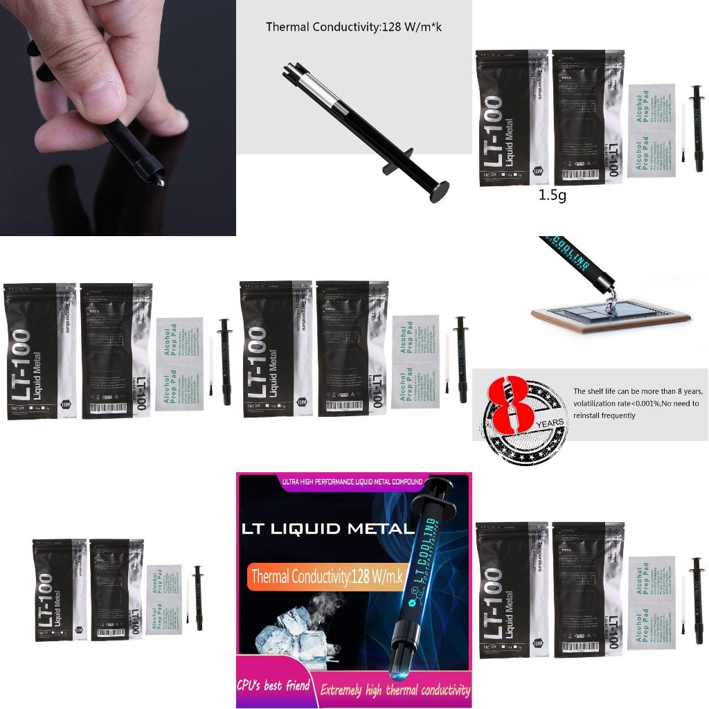 LT-100 액체 금속 열전도 페이스트 그리스 CPU  - Thermal Paste Cpu 리뷰 및 가격