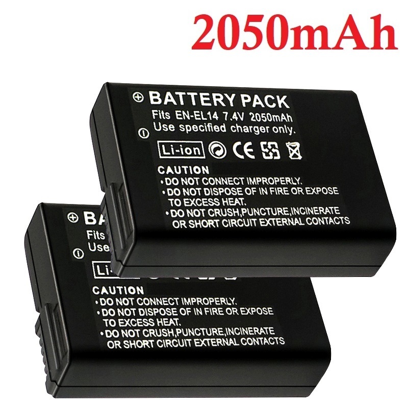 2050mah EN-EL14a EL14 카메라 배터리  - Nikon Camera D3500 리뷰 및 가격