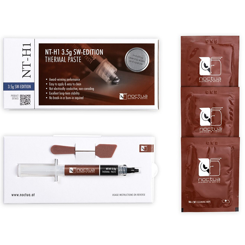 Noctua NT-H1 NT-H2 3.5g 10g 열  - Thermal Paste Cpu 리뷰 및 가격