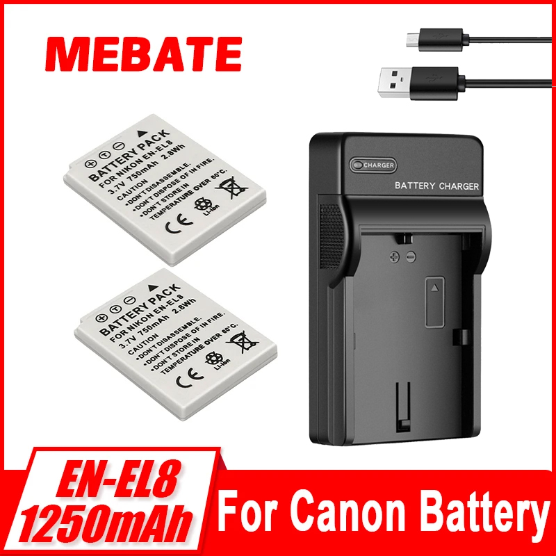 EL8 ENEL8 750mah 카메라 배터리 EN-EL - Nikon Camera D3500 리뷰 및 가격